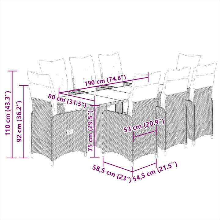 Image du produit vidaXL Bistro Set