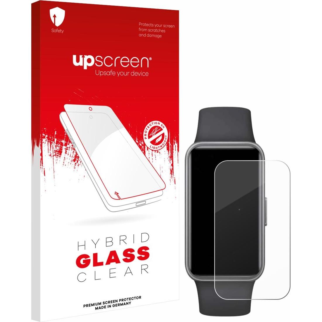 upscreen Schutzglas Schutzfolie Displayschutz Display Schutz Glas Folie klar, Smartwatch Schutzfolie, Transparent