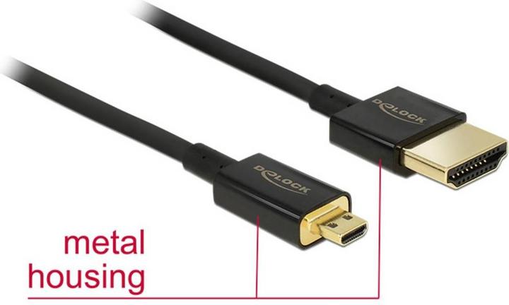 Produktbild Delock HDMI (Typ A) – micro HDMI (Typ D) (0.25 m)