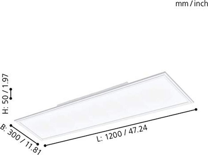 Image du produit EGLO PANNEAU LED 1200X300 BLANC "SALOBRENA (3900 lm)