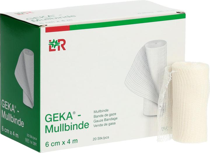 Produktbild Geka Mullbinde 6cmx4m 20