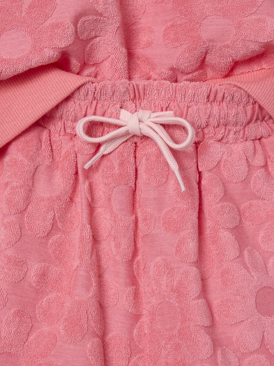 Actual product image Vertbaudet Mädchen-Set mit Frottee-Blumen: Sweatshirt & Shorts (104)