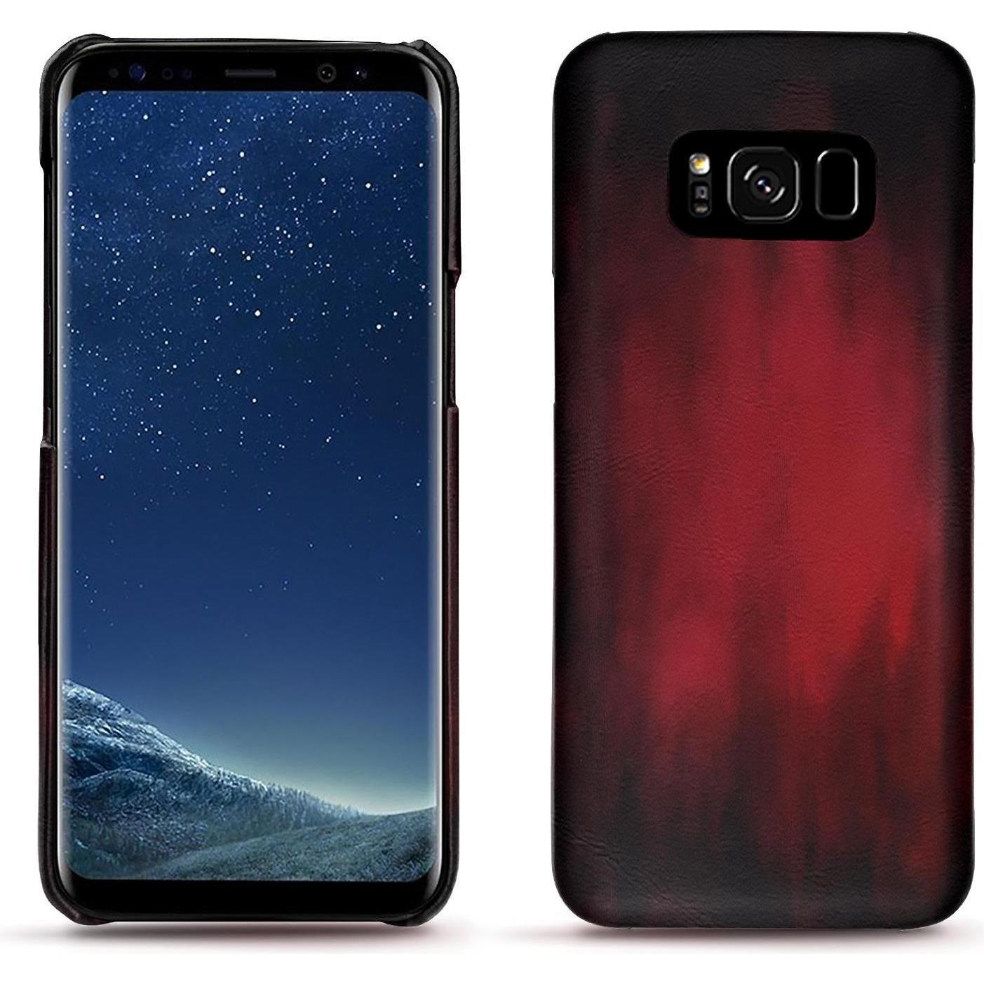 Thumbnail - Noreve Lederschutzhülle (Samsung Galaxy S8+), Smartphone Hülle, Rot