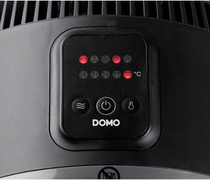 Productafbeelding Domo Ventilator en verwarming 2in1 zwart Zwart (2000 W)