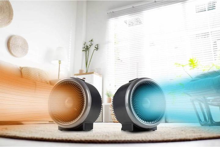 Productafbeelding Domo Ventilator en verwarming 2in1 zwart Zwart (2000 W)