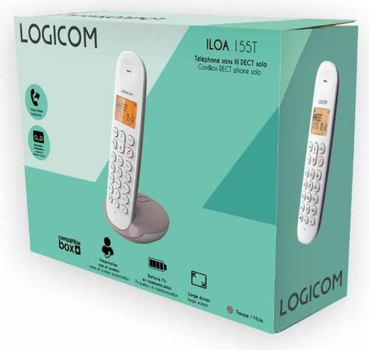 Image du produit Logicom Kabelloses Telefon ILOA 155T SOLO Taupe