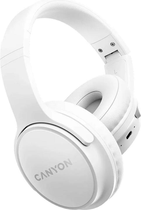 Produktbild Canyon Bluetooth Headset OnRiff 4 On-Ear/BT5.3 white retail (50 h, Kabellos)