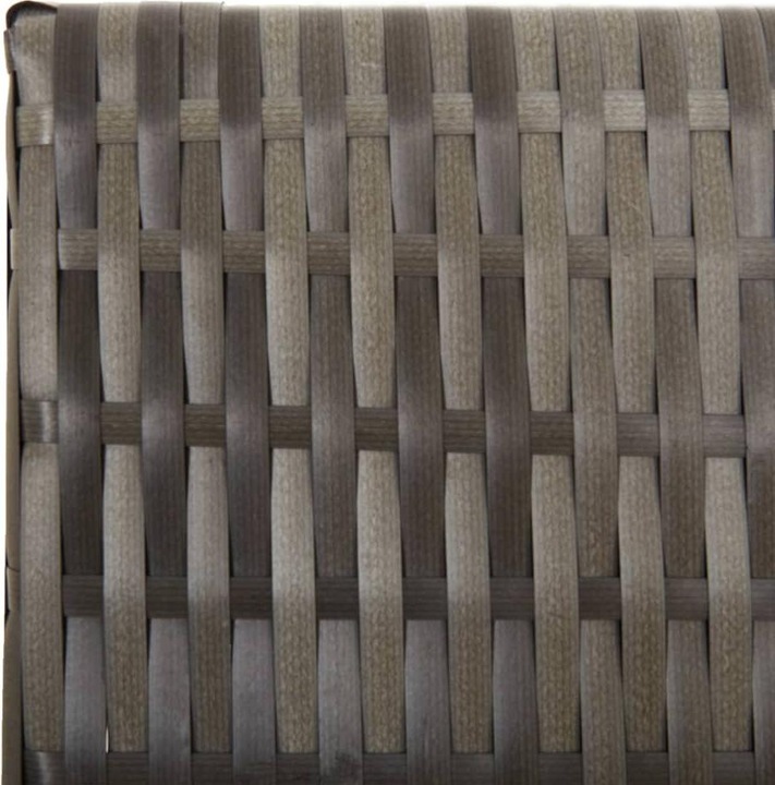 Actual product image VidaXL Screen 5-piece grey poly rattan,Colour: Grey,Material: Poly