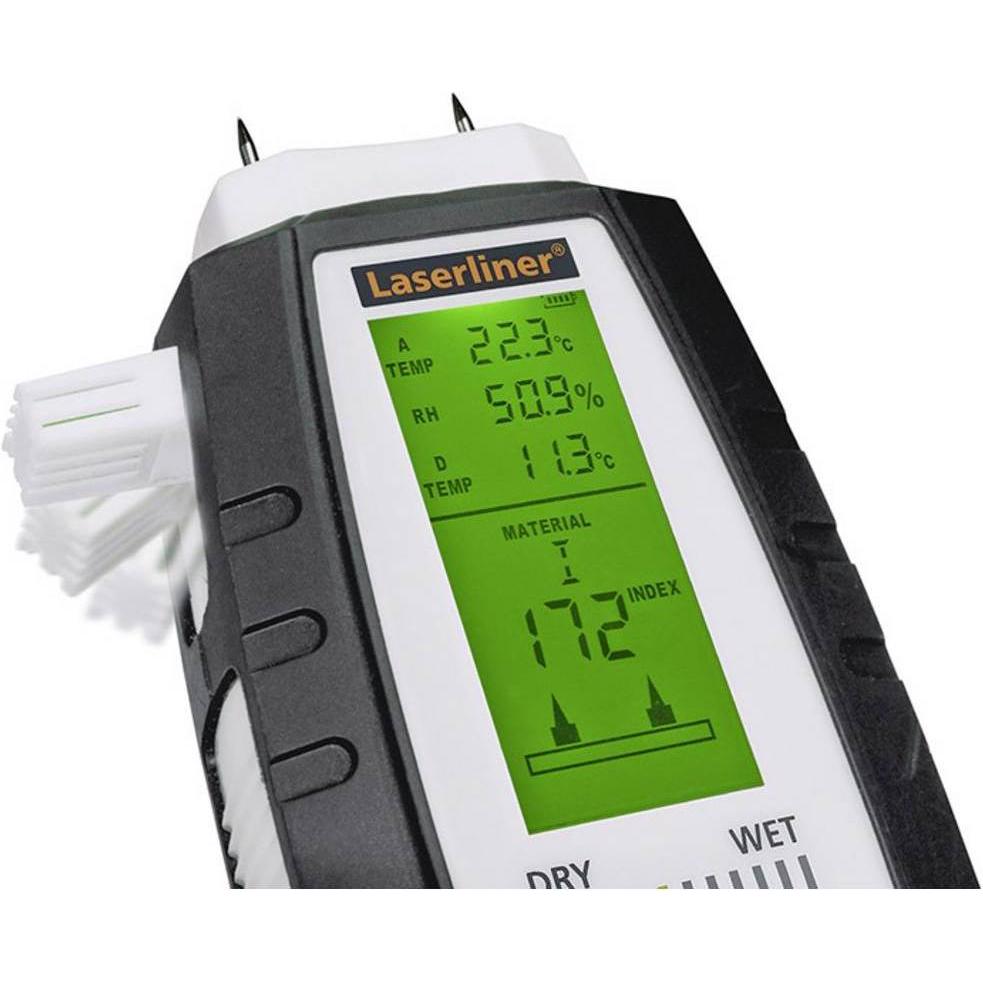 Thumbnail - Laserliner, Feuchtigkeitsmessgerät, MultiWet-Master Compact Plus Materialfeuchtemessgerät Temperaturmessung