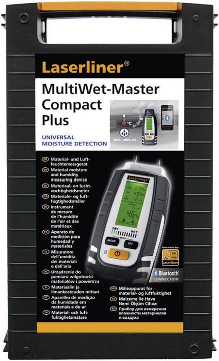 Image du produit Laserliner MultiWet-Master Compact Plus Appareil de mesure de l'humidité des matériaux Mesure de la température