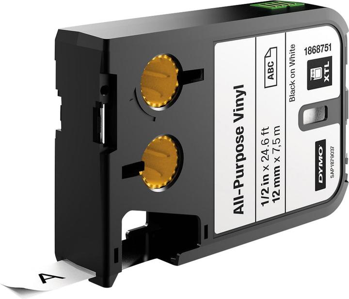 Actual product image Dymo XTL All Purpose Vinyl (1.20 cm, Black)