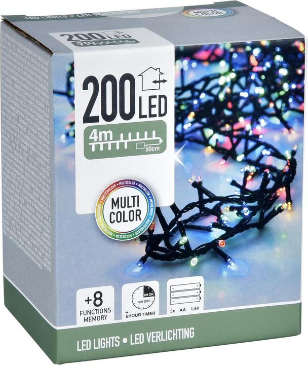 Actual product image Champ Snake LED-Lichterkette – 200 mehrfarbige LEDs (4 m)