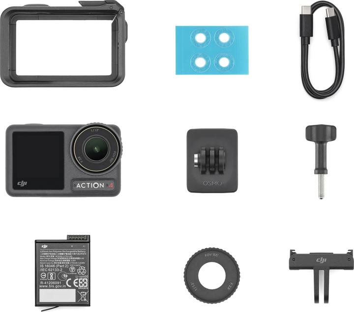 Produktbild DJI Osmo Action 4 Standard Combo (120p, Bluetooth, WLAN)