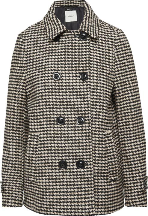 Produktbild S.Oliver Outdoor-Jacke Cabanjacke mit Hahnentrittmuster (34)