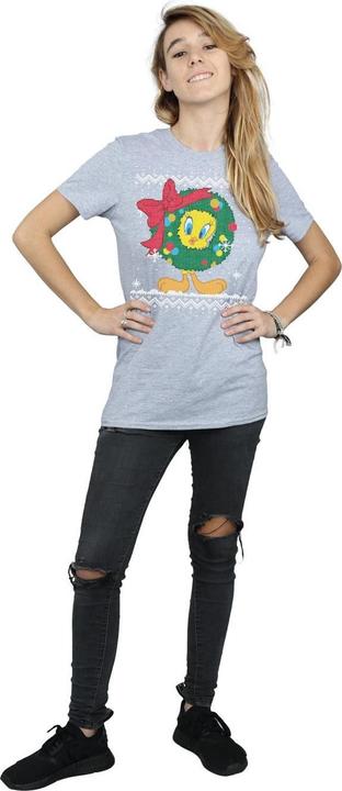 Image du produit Looney Tunes - T-shirt TWEETY PIE CHRISTMAS FAIR ISLE - Femme (L)