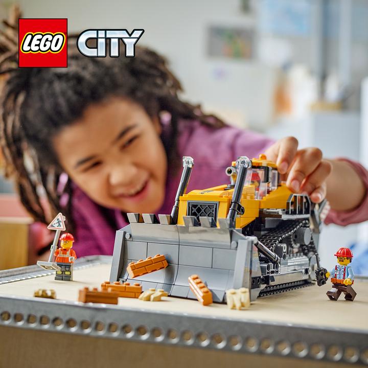 Actual product image LEGO Gelber Bulldozer mit Frontlader (60466)