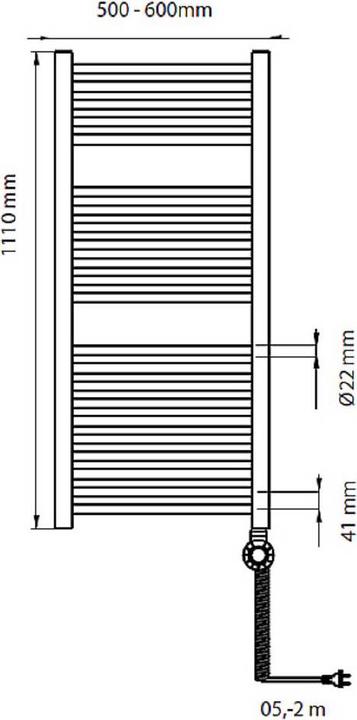 Actual product image Bosch Home Comfort Bathroom radiator (500 W)