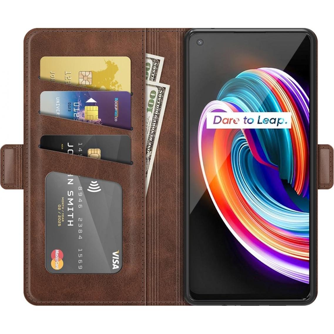 Thumbnail - Screenguard Realme GT Master CardLounge Lederhülle (Realme GT Master), Smartphone Hülle, Braun