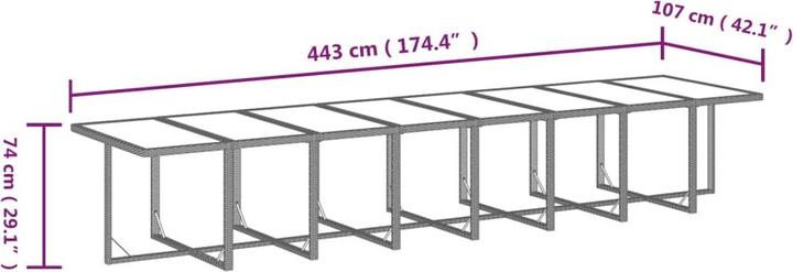 Produktbild vidaXL Garten Essgruppe
