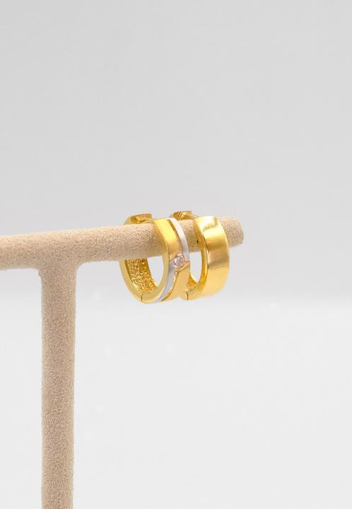 Image du produit Muau Créoles (750/18 K Or jaune, Or blanc 750/18 K)