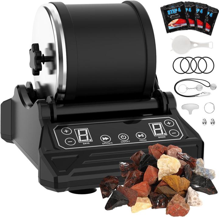 Produktbild Acmeenjoy Steintrommel Set mit 9-Tage-Timer