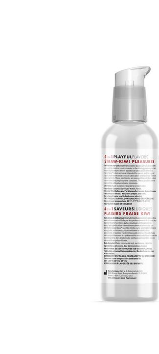 Actual product image Swiss Navy 4 in 1 Straw-Kiwi Pleasures 4 oz/118 ml (118 ml)