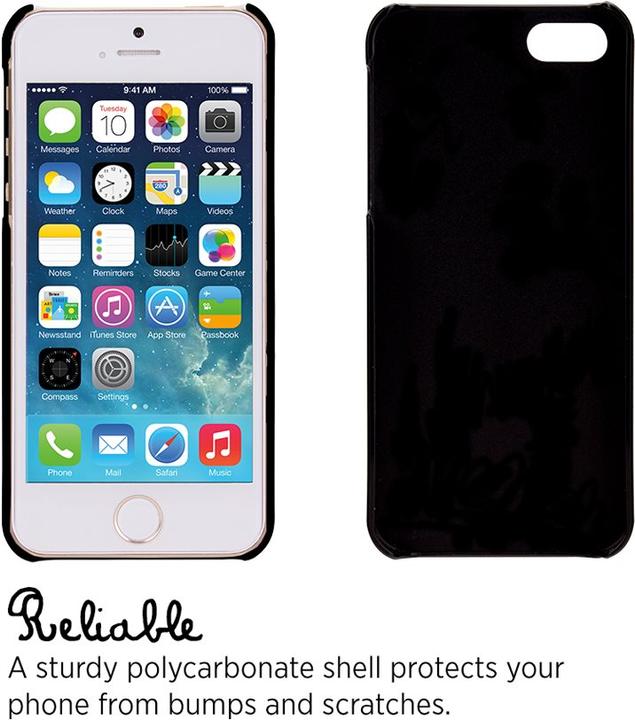 Actual product image Little Marcel LMIP6013? Noir Pois - Hard Cover Case Protective Cover - Apple iPhone 6 6s (Apple iPhone 6)