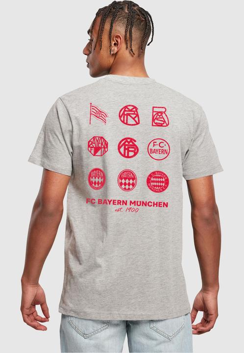 Produktbild FC Bayern München Logo History Red T-Shirt Round Neck - 112157 (XL)