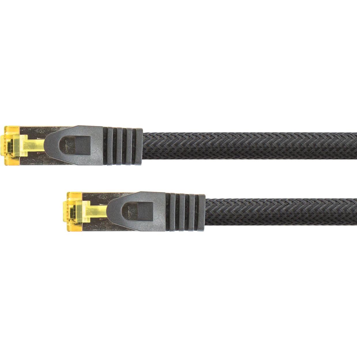 Python  Series RJ45 Patchkabel mitCat.7 Rohkabel, Rastnasenschutz (RNS) und Nylongeflecht, S/FTP, PiMF, h (S/FTP, CAT7, ...