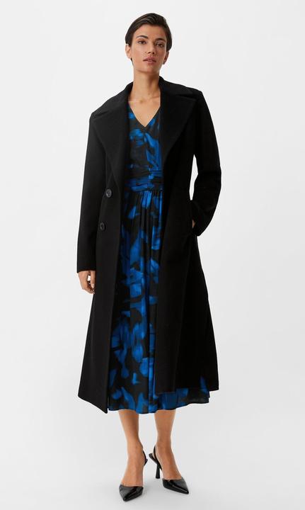 Image du produit Comma Kleid Gemustertes Midikleid aus Crêpe (38)