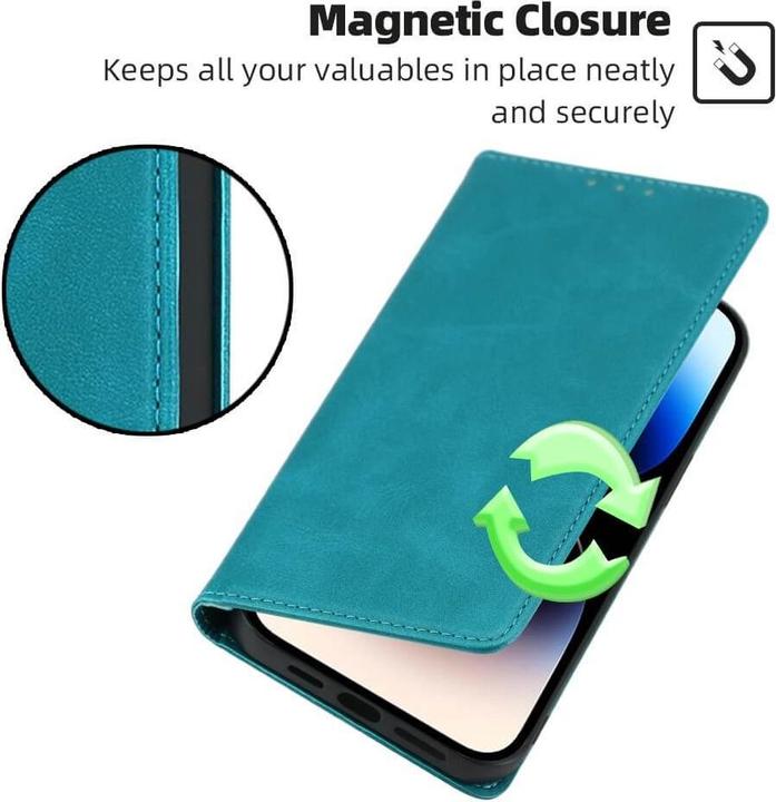 Produktbild Cover-Discount Google Pixel 7a - Stand Flip Case Hülle hellblau (Google Pixel 7a)