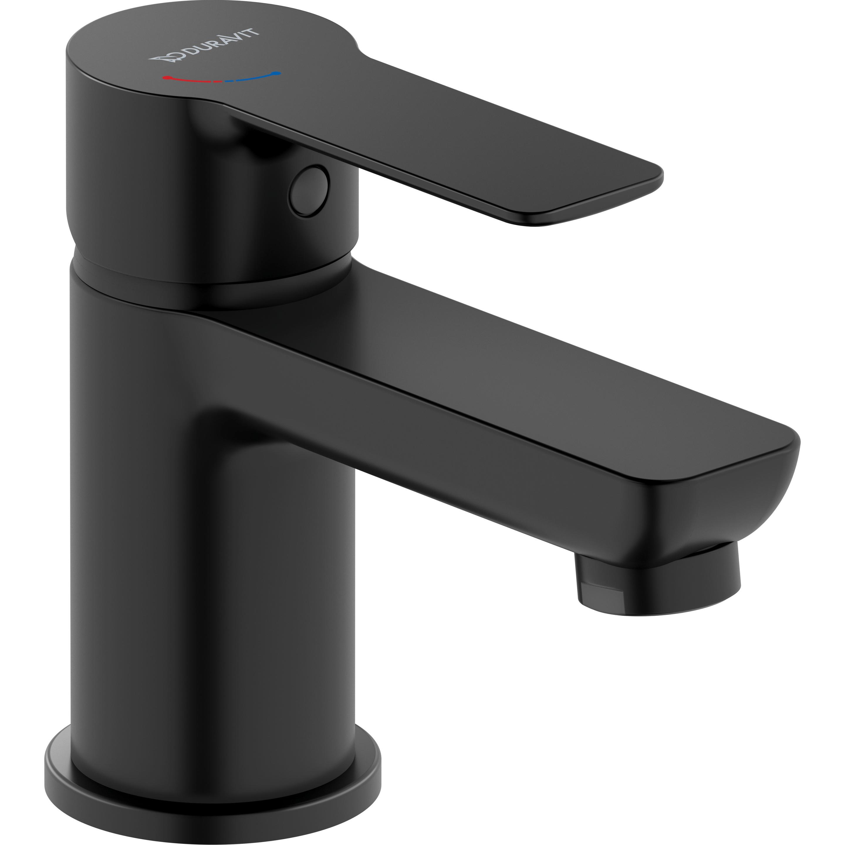 Duravit, Badarmatur, D-Code Einhebel-Waschtischmischer S FreshStart und Minusflow, ohne Ablaufgarnitur