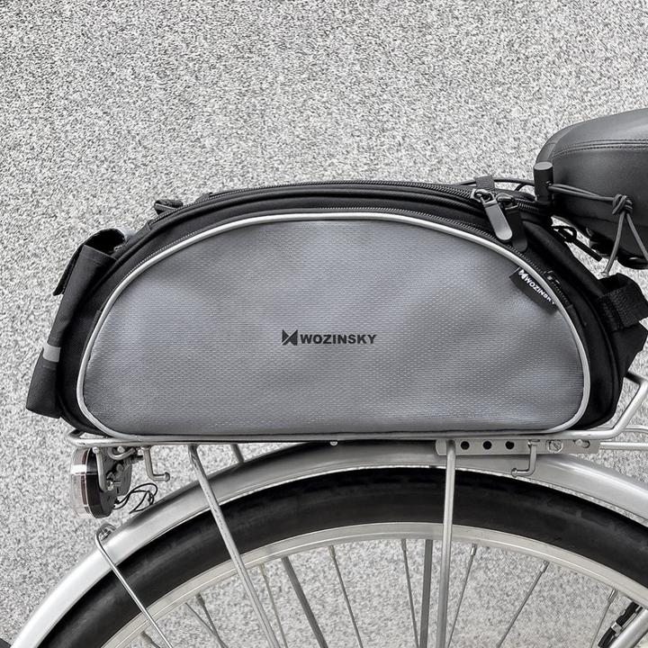 Produktbild Wozinsky bike carrier bag with shoulder strap 13l black (WBB1BK) (13 l, Gepäckträgertasche)