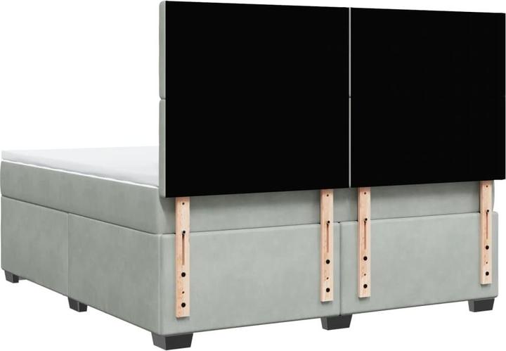 Produktbild vidaXL Bo x springbett mit Matratze 180 x 200 cm Samt (180 x 200 cm)