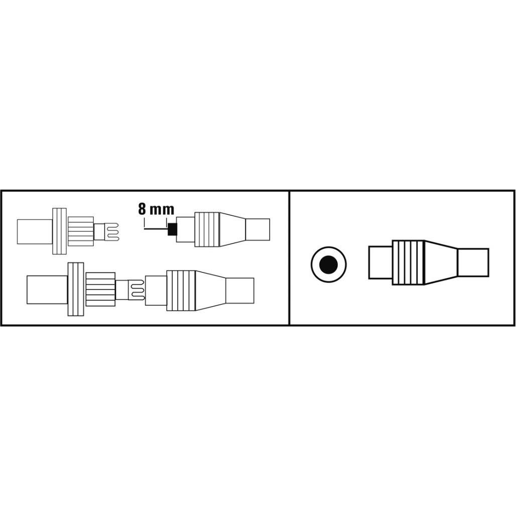 Thumbnail - Hama Antennen-Stecker, Koax, klemmbar (Antennenkabel), Antennenkabel