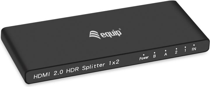 Image du produit equip HDMI Splitter 2.0 2 ports Ultra Slim 4K/60Hz noir