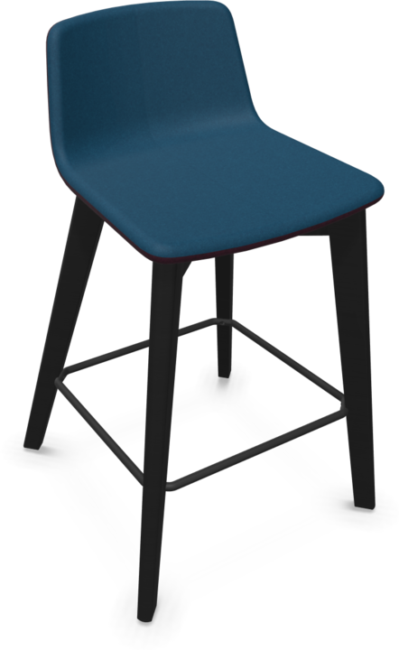 Blue, Bordeaux - Red melange, Black, Ash stained black