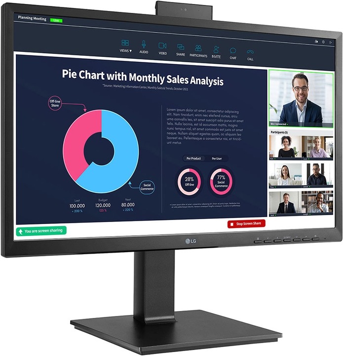 Produktbild LG 24BP750C-B (1920 x 1080 Pixel, 24")