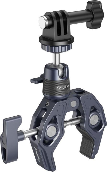 Immagine prodotto SmallRig Morsetto Super con attacco a testa sferica a 360° per fotocamere d'azione 4102B