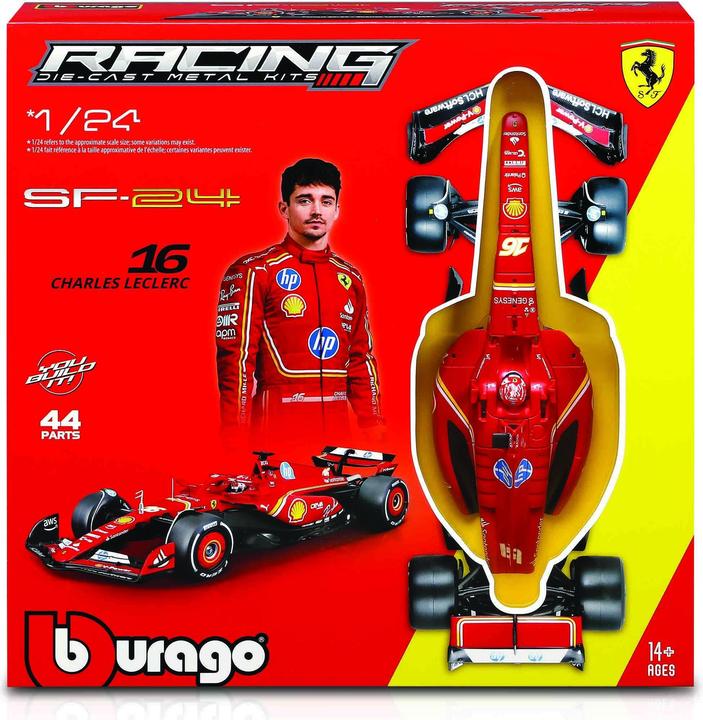 Actual product image Bburago Ferrari F1 SF-24 1/24 Kit Leclerc 2024