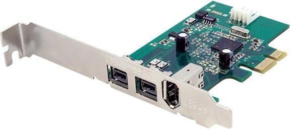 Actual product image StarTech 3 Port PCI-E 1394b FireWire 800 Card