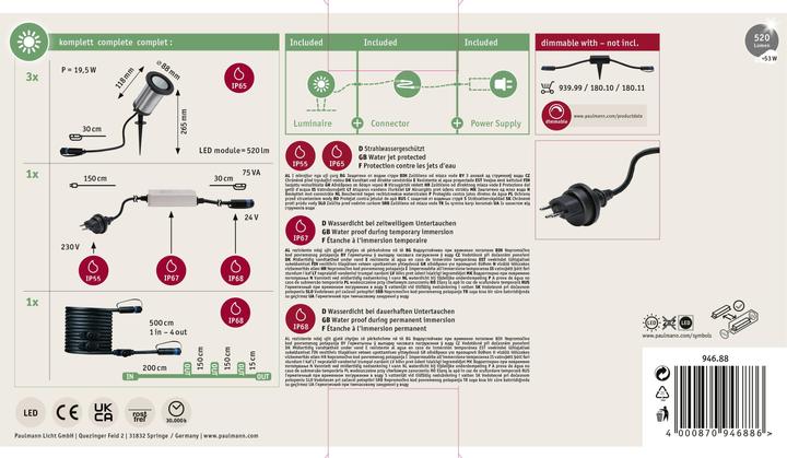 Produktbild Paulmann Outdoor Plug & Shine Classic Starterset (310 lm, IP65)