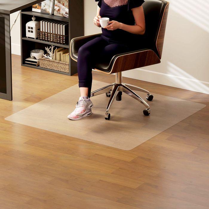 Image du produit Swisshandel24 Bodenschutzmatte, rutschfest, 1,5mm dick, 120x120cm, Transparent (120 x 120 cm)