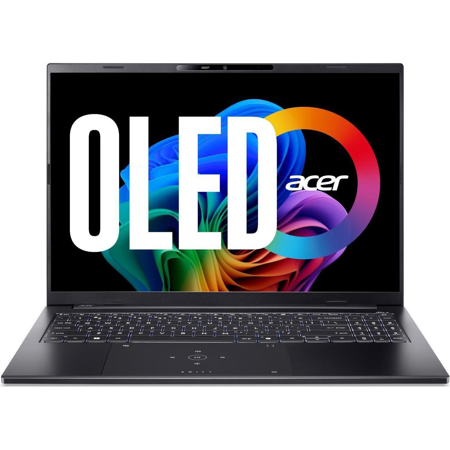Acer Swift Go 16 AI OLED (16", 1000 GB, 16 GB, Deutschland, Intel Core Ultra 7 256V), Notebook, Schw