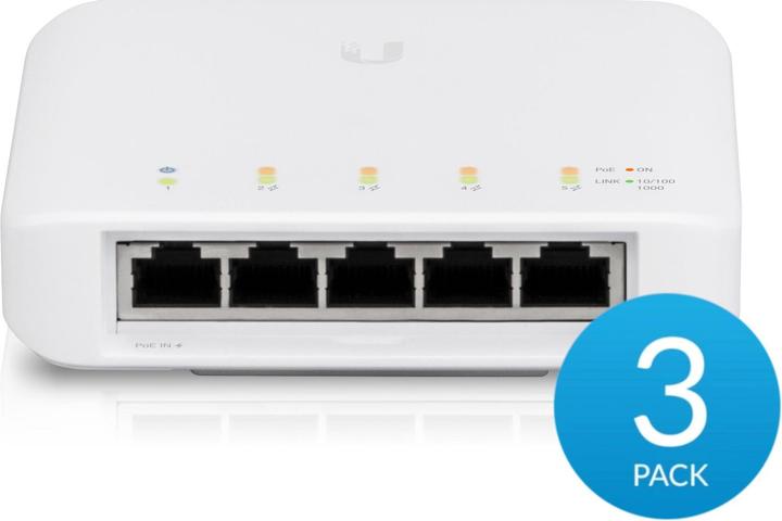 Productafbeelding Ubiquiti USW-FLEX-3 3-Set (5 Havens)