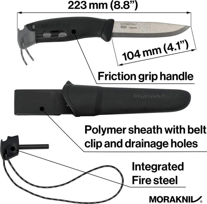 Actual product image Morakniv COMPANION SPARK (S) Outdoormesser (10.40 cm)