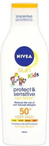 Produktbild NIVEA Sun Kids Protect & Sensitive (Sonnenlotion, SPF 50, 200 ml, 150 g)