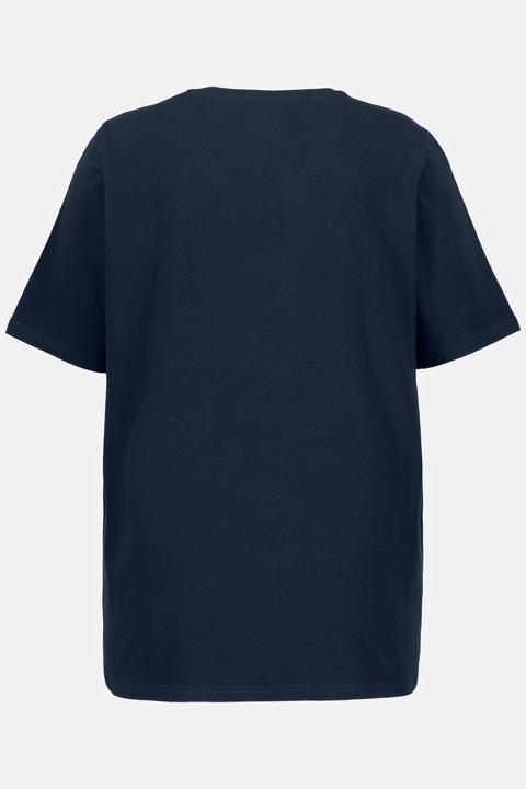 Actual product image Ulla Popken Essential V-Neck Stretch Tee (60)