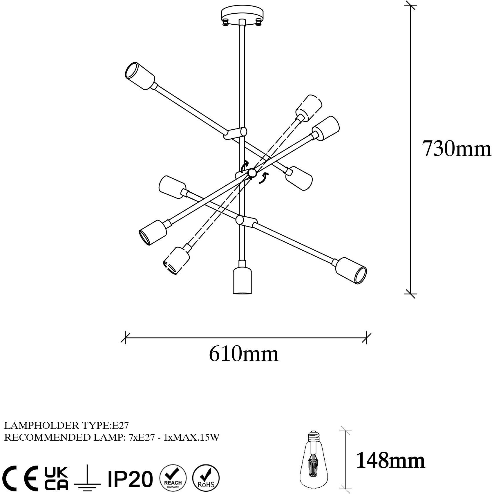 Thumbnail - Opviq, Pendelleuchte, Alexandre (E27)