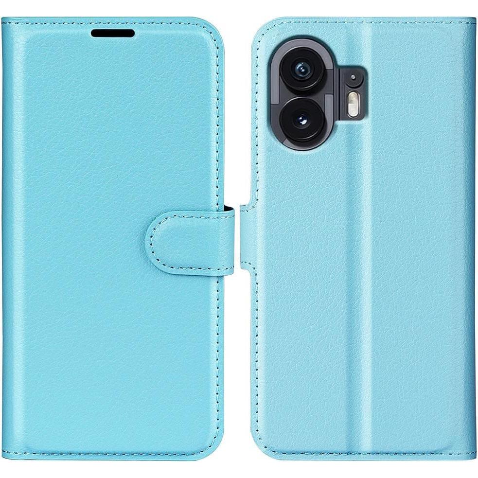 Cover-Discount Nothing Phone (2) - Leder Etui Hülle blau (Nothing Phone (2)), Smartphone Hülle, Blau